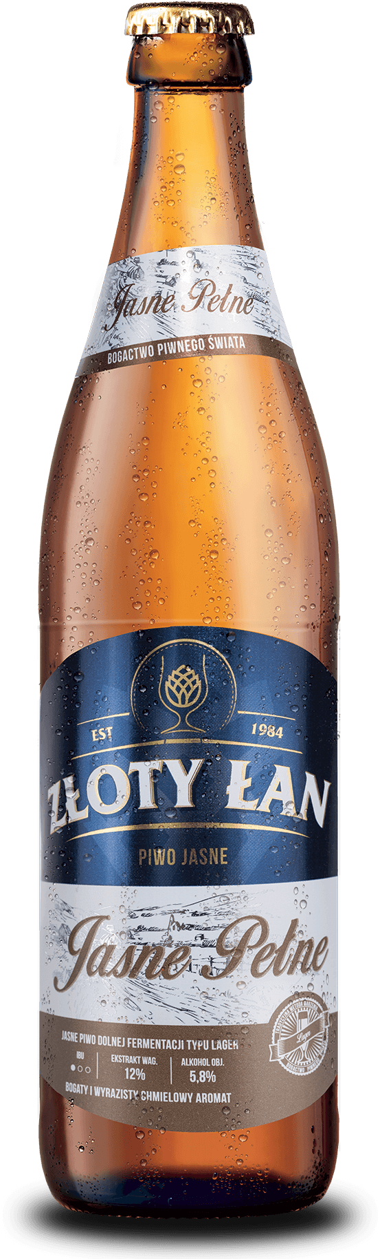Piwo Złoty Łan - zloty lan jasne pelne metal